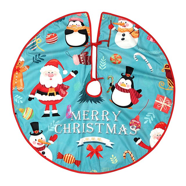 Pisexur Christmas Tree Skirt ,Many patterns 35.16"Christmas Tree Upholstered Bottom Cover, Suitable For Christmas Tree Decorations, Christmas Family Gathering Christmas Decorations Christmas Gifts