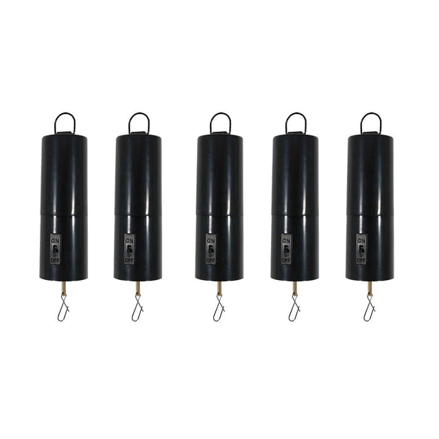 jinwen 5x Battery Powered Wind Black Rotating Operated Motor Hanging Ornament Type A Qty(5)