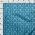 thumbnail image 3 of oneOone Rayon Turquoise Blue Fabric Damask Fabric For Sewing Printed Craft Fabric By The Yard 56 Inch Wide, 3 of 5