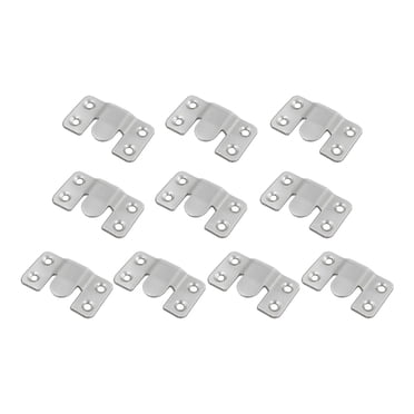 10 Pcs Support Encastré Crochets pour Photos Robuste Tête de Lit Fixation Murale Quincaillerie Petit