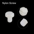 thumbnail image 4 of Unique Bargains Nylon Machine Screws, M5x8mm Slotted Pan Head Fasteners Bolts, White 50Pack, 4 of 4