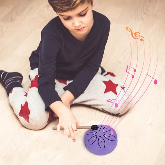 Boovnll Tool Kit, Mini Rain Drum 3-Inch 6-Tone Steel Tongue Drum Percussion Instrument Children's Drum Portable Small Drum with Storage Bag, Tool Set, Home Essentials, Household Essentials