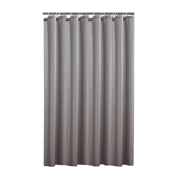 120x180cm Plain Color Bathroom Shower Curtain | Waterproof Thickened Polyester Fabric | Rust-Resistant Metal Grommets | Includes 1 Curtain & 12 Hooks for Easy Installation