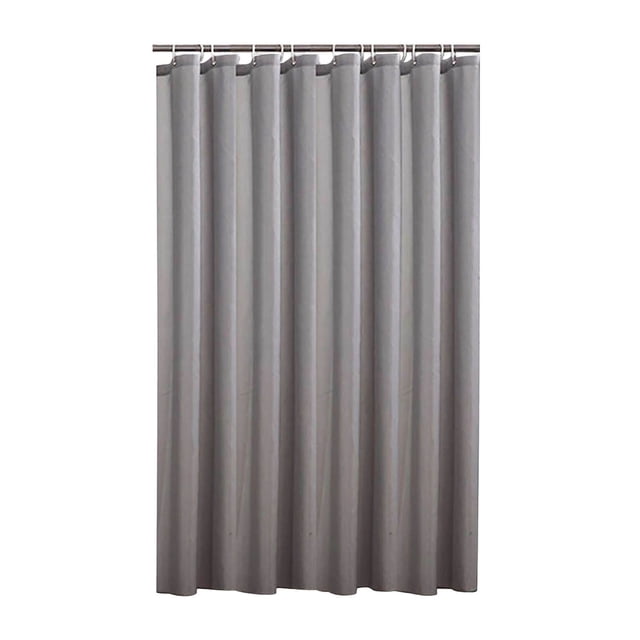 Plain Color Waterproof Polyester Shower Curtain, Thickened Bathroom Partition Curtain with Rust-Proof Grommets 60x72 Inch Lightweight & Odorless