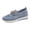 Blue, variant on Commforr Walking Shoes Women, Slip On Loafers for Women Platform Wedge Metal Chain Ballet Flats Round Toe Chunky Bottom Low Top Dress Shoes for Women Ladies Vacation Work Nurse, Beige, 6.5