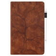 thumbnail image 5 of Étui Embossé Arbre de Vie pour Lenovo Tab m11/k11 Plus avec Support, Fentes pour Cartes, Boucle pour Stylet Brun, 5 of 5