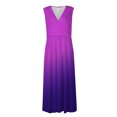 thumbnail image 4 of Yuyuzo Robes de Plage pour Femmes 2025 Décolleté en V Profond Sans Manches Robes Longues de Fête Fluides Boho Vacances Robe Maxi, 4 of 5
