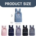 thumbnail image 3 of Clearance! beishanbush Home Decor Folding Portable Large Capacity Outdoor Backpack Wear and Super Practical One Size Blue, 3 of 9