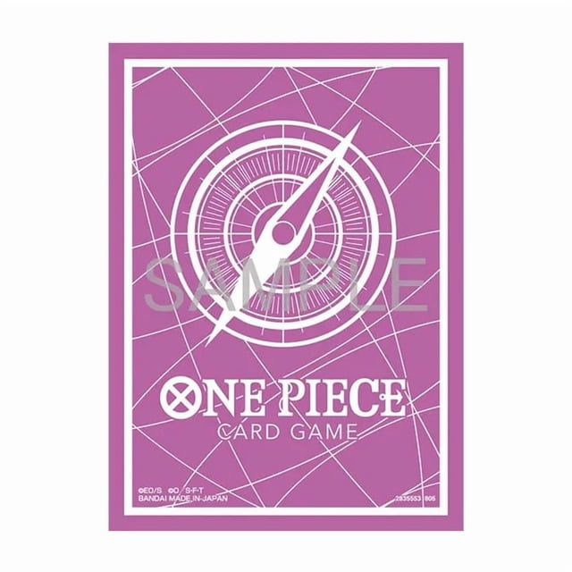 Pochettes Officielles pour Jeu de Cartes One Piece : Assortiment 13 - Dos de Jeu de Cartes Standard Violet (Lot de 70)