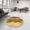 thumbnail image 4 of Ahgly Tapis Rectangulaire Lavable en Machine Intérieur Transitionnel Acajou Brun, 2 Pieds x 3 Pieds, 4 of 7