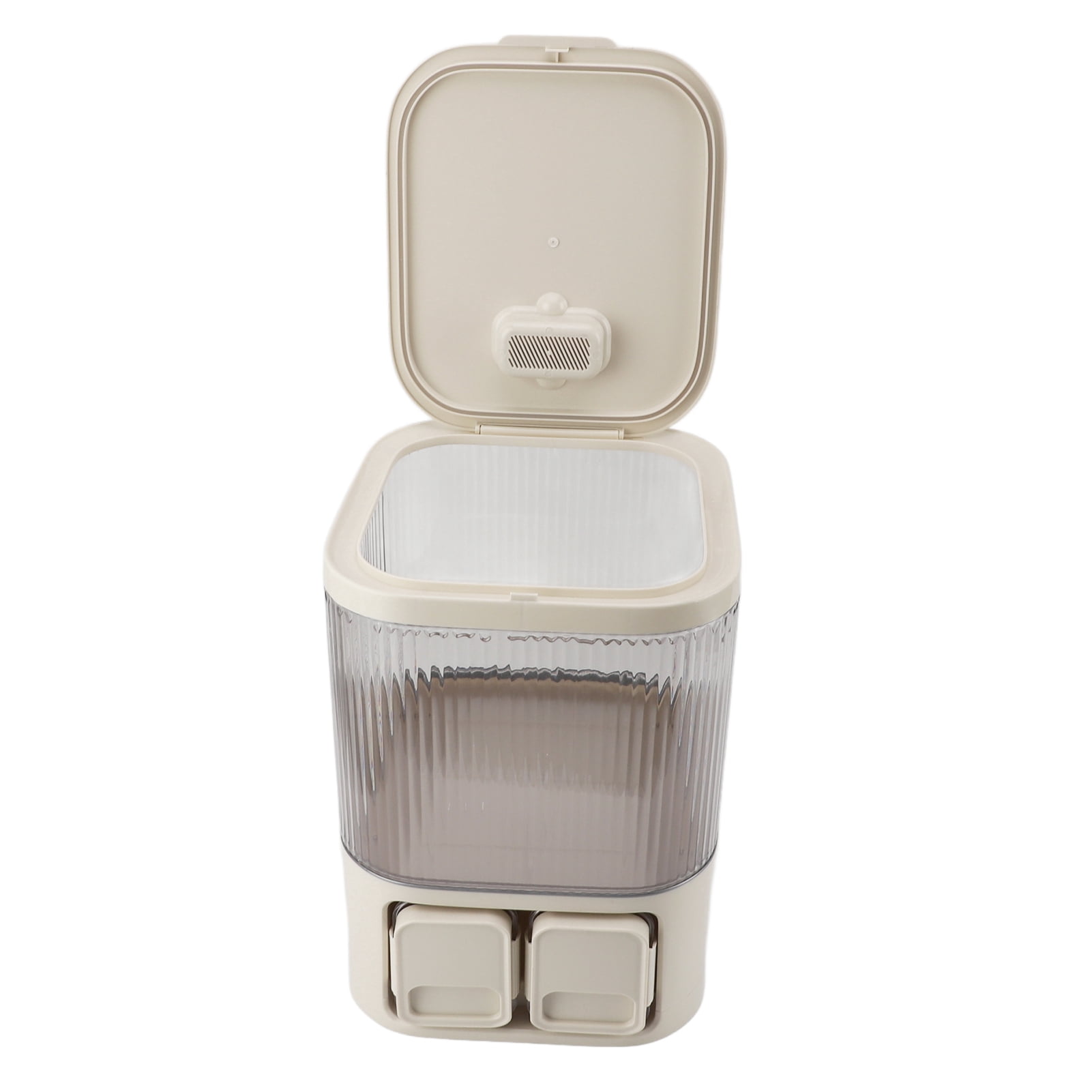 Contenant de Rangement pour Riz 10 L, Bac en Plastique Hermétique Anti-Humidité pour Cuisine, Porte-Farine, Grande Capacité