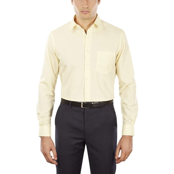 Van Heusen Men's Dress Shirt Fitted Poplin Solid
