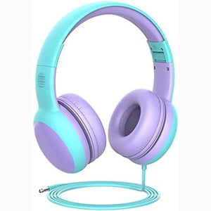 Casques pour enfants avec câble, casques pour les enfants avec oreilles décoratives
