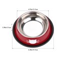 thumbnail image 2 of 2PCS Pet Cat Bowl with 2 Food Scoops Stainless Steel Non-slip Water Food Bowl For Cat, 2 of 10