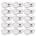 thumbnail image 1 of 1 Ensemble 48 Pcs Boutons de Jeans Sans Couture Réglables Détachables en Métal (Argent), 1 of 8