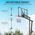thumbnail image 3 of CoSoTower Panier de Basketball Réglable 4,1-8,5 Pi avec Plateau Incassable de 33 Pouces, Jante de 18 Pouces, Roues et Base Remplissable, pour Ados et Adultes, 3 of 7