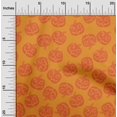 thumbnail image 2 of oneOone Polyester Spandex Orange Fabric Halloween Craft Projects Decor Fabric Printed By The Yard 56 Inch Wide, 2 of 4