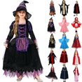 thumbnail image 1 of MKOSPLRT Girls Medieval Princess Dress Renaissance Costume Kids Hooded Robe Dress Bell Long Sleeve Maxi Dress for Halloween Cosplay, 1 of 5
