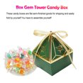 thumbnail image 2 of 50Pcs Candy Box with Ribbon Container Paper Chocolate Ribbon for Wedding Birthday Cookie Packaging Boxes Party Baby Shower Favor Decorations Supplies Green S, 2 of 7