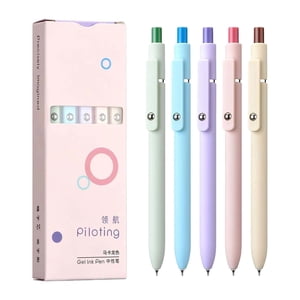 5Pcs Pens mignon Point d'écriture lisse Pens Cadeaux d'anniversaire Compact, abordable, léger, stylo crayon esthétique Pens Point moyen pour la rédaction, l'ingénierie, les professionnels de l'architecture