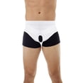 thumbnail image 1 of Underworks Unisex Inguinal Hernia Support Brace with Hot Cold Therapy Gel Pads White Medium, 1 of 5