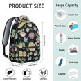 thumbnail image 2 of Floral and Bee Artwork School Backpack Comfortable, Durable Students Backpack with Botanical Garden Print and Watercolor Flower Pattern, 2 of 5
