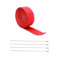 thumbnail image 1 of HLONK Exhaust Wrape Motorcycle Insulation Cotton Packaging Roll Heat Resistant Tape Red, 1 of 5