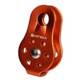 thumbnail image 5 of S SERENABLE 20KN Aluminium Tree Rock Climbing Abseiling Single Pulley Ball Bearing - Red Orange, 5 of 5
