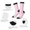 thumbnail image 4 of Lsque Ribbon Bow Printed Men's Crew Socks, Soft Durable Breathable Moisture-Wicking with Odor Control Cotton socks, 4 of 6