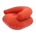 thumbnail image 1 of Lipstore Chaise Longue Gonflable Douce Chaise Longue Gonflable pour Cour, Intérieur, Chambre Rouge, 1 of 8