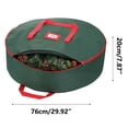 thumbnail image 3 of HLONK Storage Trunks Clearance  Christmas Wreath Storage Bag - Garland Holiday Container With Clear Window - Tear Proof Fabric  Room Storage, 3 of 6