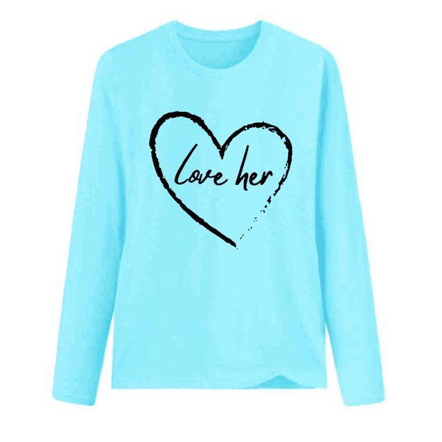 Birdeem T-Shirt Ample Imprimé pour Femmes, Manches Longues, Blouse à Col Rond, Hauts Décontractés
