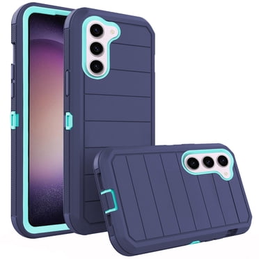 Asuwish Compatible with Samsung Galaxy S23 5G Phone Case Hybrid Rugged Shockproof Hard Protective Drop Proof Full Body Heavy Duty Mobile Cell Cover for S 23 GS23 G5 SM-S911U 6.1 inch Women Men Blue
