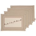 thumbnail image 1 of Vargottam Placemats- Placemat For Dining Table, Set Of 4- Printed & Reversible CottonNapkin-IndoorPlacematsFor Home & Kitchen Dining Table- Birds (Light Brown), 1 of 5