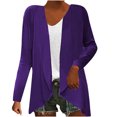 thumbnail image 2 of Cardigans Longs pour Femmes Mode Cardigan à Manches Longues Coloré Ample Veste en Tricot Hauts Chemises d'Automne pour Femmes en Liquidation, 2 of 6