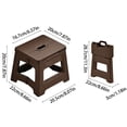 thumbnail image 3 of Folding Stool, Lightweight Foldable Step Stool, Space-Saving Design for Home, Office, Outdoor, Durable Plastic Construction, Easy to Carry and Store, 3 of 6