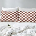 thumbnail image 4 of Erosebridal Check Plaid Sheet Set Full, Geometric Bedding Sets Full Size, Farmhouse Gingham Decor 4pcs, 4 of 7