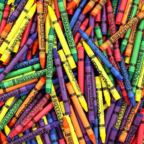 (264) Craies de Cire Premium en Vrac (6 Couleurs) pour Écoles, Salles de Classe, Restaurants, Bureaux, Bricolages et Plus - Testé sur la Sécurité Conforme à l'ASTM D-4236