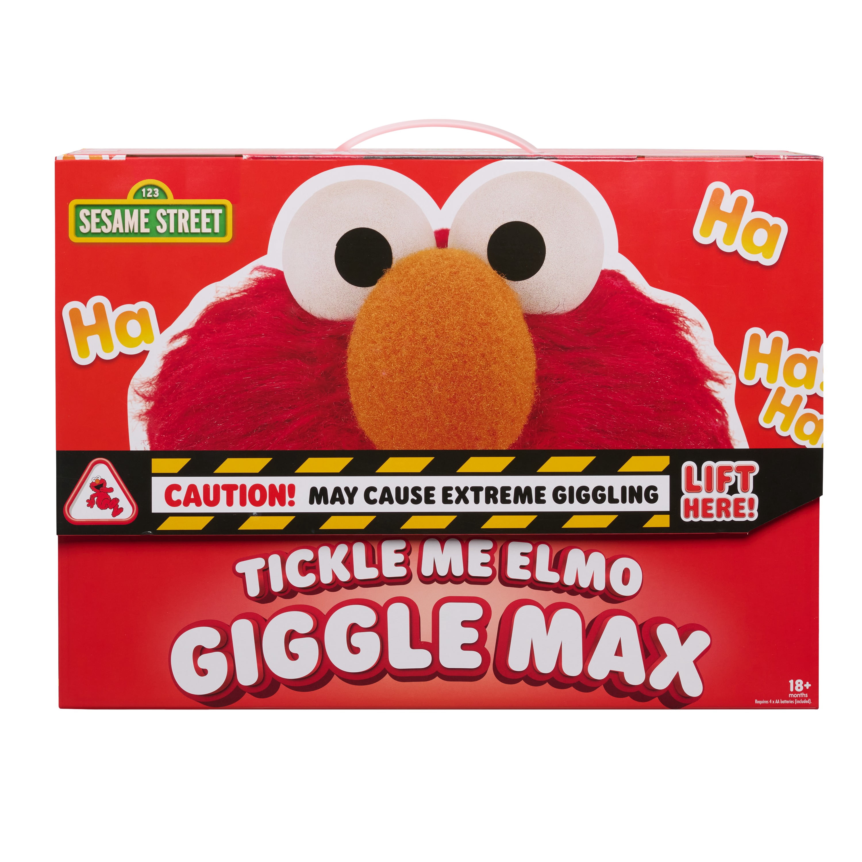Sesame Street Tickle Me Elmo Giggle Max 18-Inch Interactive Plush