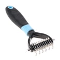 thumbnail image 1 of Deshedding Dog Brush, Dog Brush for Shedding Dog Rake Cat Brush Double Sided Undercoat Rake Comb for Detangling, Deshedding Pet Grooming Brush for Small, Medium Dogs and Cats, 1 of 7