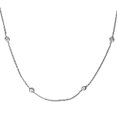 thumbnail image 1 of Collier pour Femme en Or Blanc 14 K, Serti Clos de Diamants 1 Ct, Station, 18 Po, 1 of 3