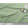 thumbnail image 2 of Soimoi Green Rayon Fabric Alphabet Text Printed Craft Fabric by the Yard 58 Inch Wide, 2 of 3