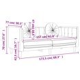 thumbnail image 4 of vidaXL 2 Piece Sofa Set with Pillows Dark Green Velvet, 4 of 5