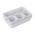 thumbnail image 1 of 8-Piece Drawer Organizer Set - Modular Plastic Trays for Cosmetics/Office Supplies (23.5x16cm), 1 of 8
