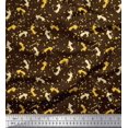 thumbnail image 1 of Soimoi Brown Rayon Fabric Abstract & Arrow Symbol Print Sewing Fabric Yard 56 Inch Wide, 1 of 5