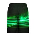 thumbnail image 3 of Styesk Mens Shorts Men Fashion Printed Elastic Waistband Drawstring Pocket Beach Pants, 3 of 4