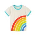 thumbnail image 1 of T-shirt à Manches Courtes pour Garçons 2-7 Ans Imprimé Col Rond Haut Chandail Garçons Manches Courtes, 1 of 1