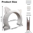 thumbnail image 2 of Porte pour Chat d'Intérieur, Porte Intérieure pour Chat Porte pour Animaux pour Chats d'Intérieur Convient aux Chats jusqu'à 30 Lb, avec Vis d'Intérieur, s'Installe Facilement Porte d'Intérieur pour Chat Sans Rabat, 2 of 7