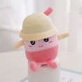 thumbnail image 4 of Plush Milk Tea Cup Keychain Cute Cartoon Embroidery Face Fuzzy Soft Stuffed Bubble Tea Cup Car Key Ring Pendant DIY Backpack Ornament Birthday Gift, 4 of 10