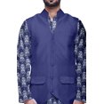 thumbnail image 4 of Atasi Indian Kurta Pyjama Jacket Set For Men Mandarin Collar Casual Clothing, 4 of 5